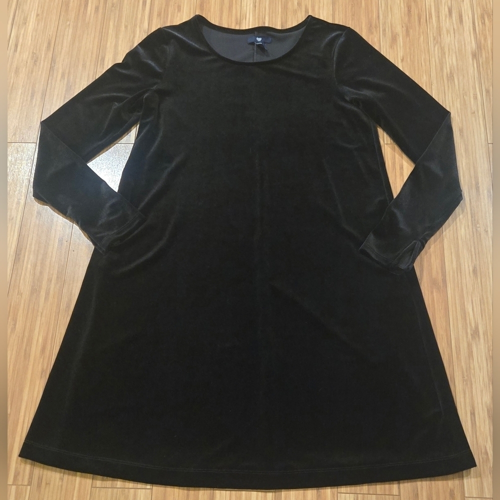 GAP Elegant Black Velvet Dress